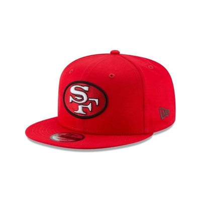 Red San Francisco 49ers Hat - New Era NFL Basic 9FIFTY Snapback Caps USA6352901